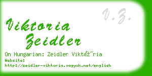 viktoria zeidler business card